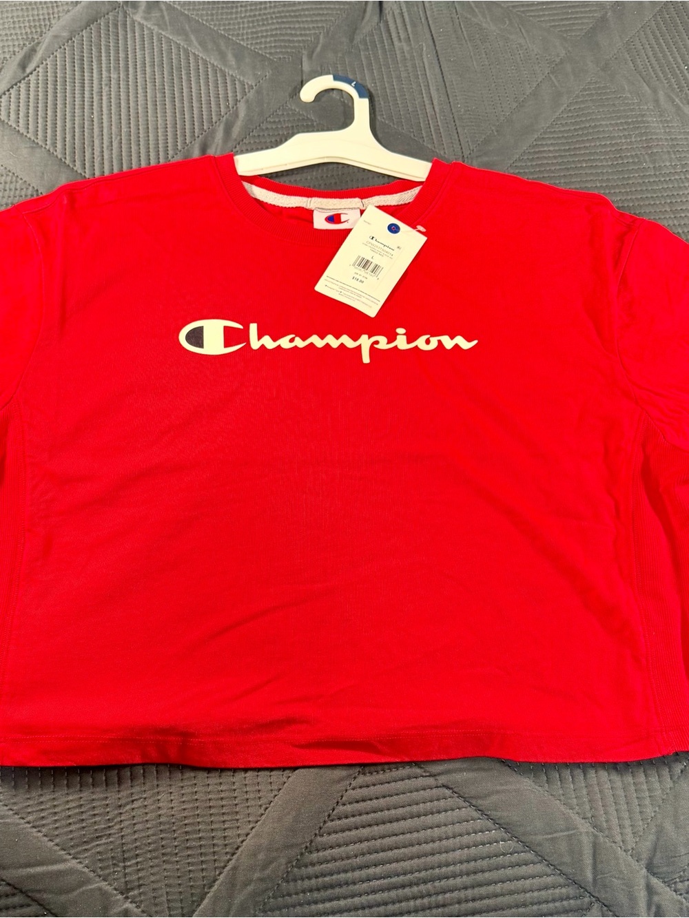 Champion Bright Red Short-Sleeve Logo Tee